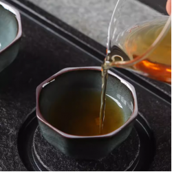 Ge Kiln Master Cup Tea Cup Single Cup Tea Tasting Cup Celadon Handmade Ice Cracking Kung Fu Tea Set Pu'er Small Tea Bowl Tea Cup